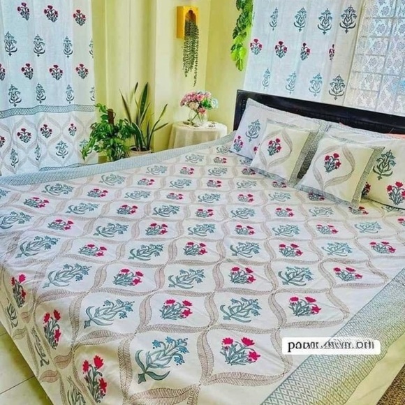 Paisley Green and Blue Bedding Set - Picture 6 of 8